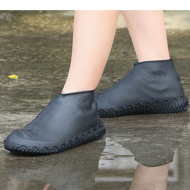 Silicone Overshoes Rain Waterproof Shoe Covers Boot Cover Protector