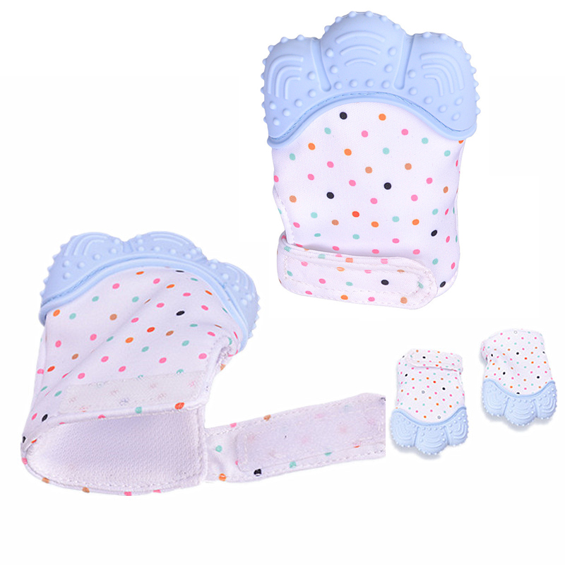 UK Teething Mitten For Babies Glove Mit Self Soothing Pain Relief Baby Chew Age