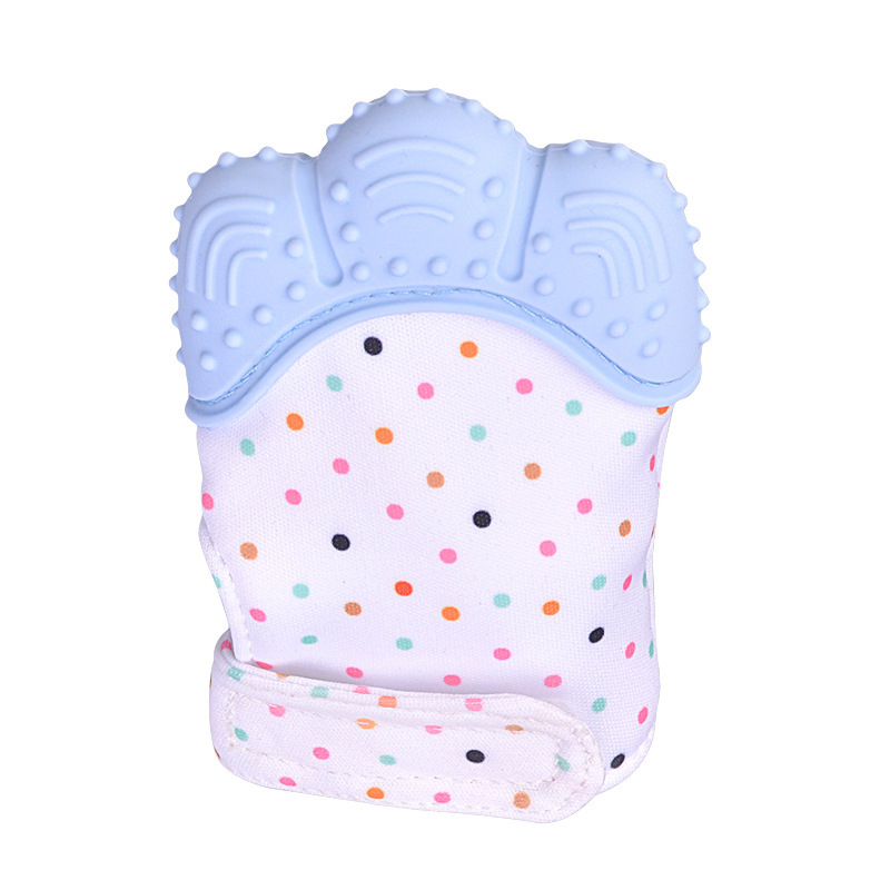 UK Teething Mitten For Babies Glove Mit Self Soothing Pain Relief Baby Chew Age