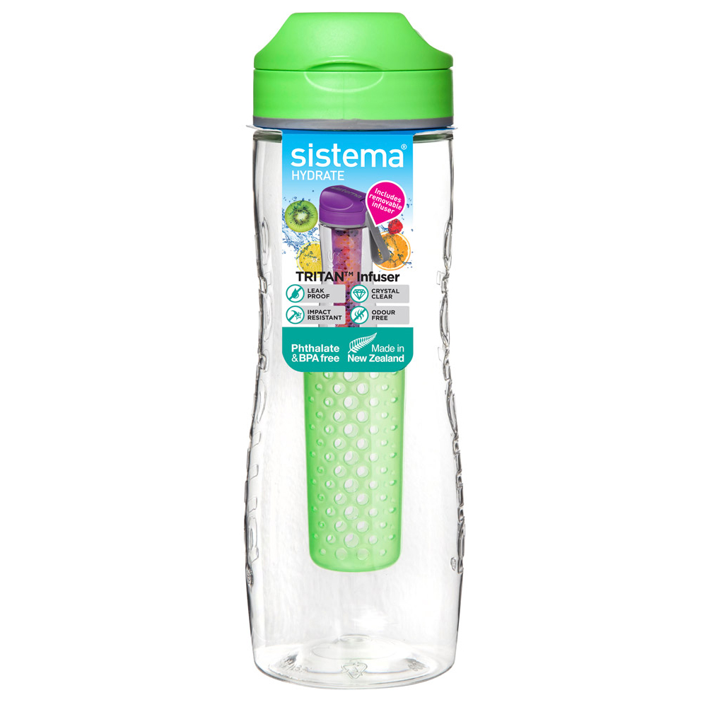 Portátil 750M Botella de Agua Infusor de Infusión de Frutas Con Tapa Botella W2K