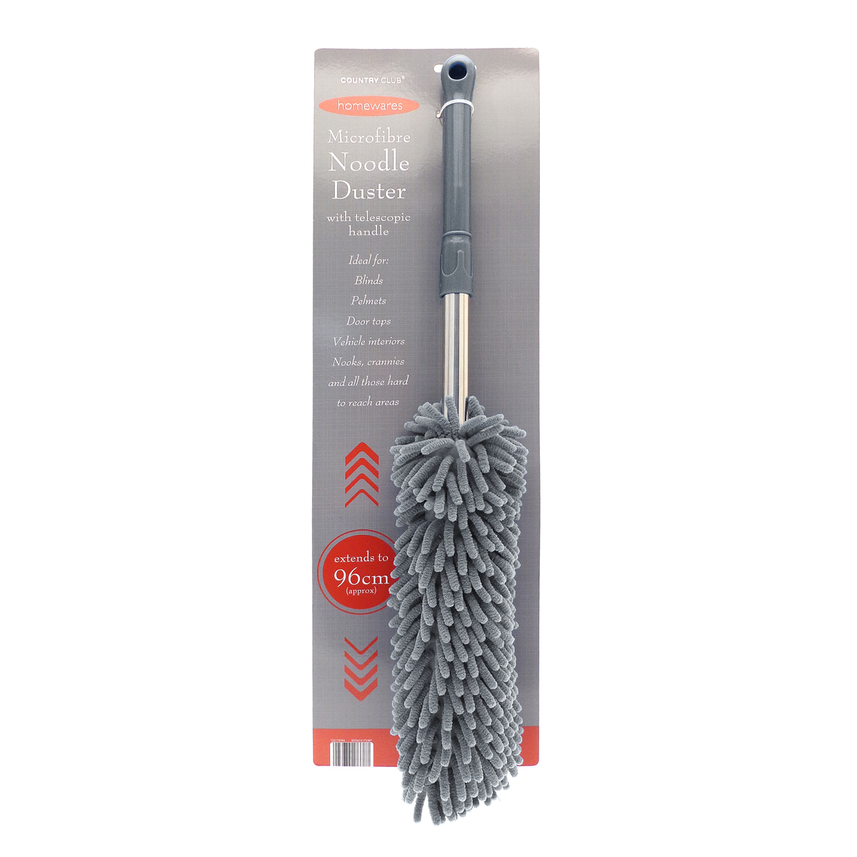 Country Club Extending Noodle Duster Grey Cleaning Home Dusting