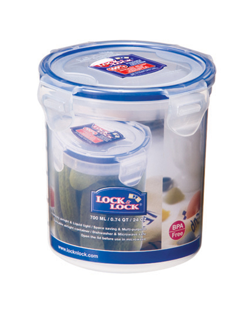 Lock & Lock 700ml Round Food Storage Container Tub Plastic Box BPA Free
