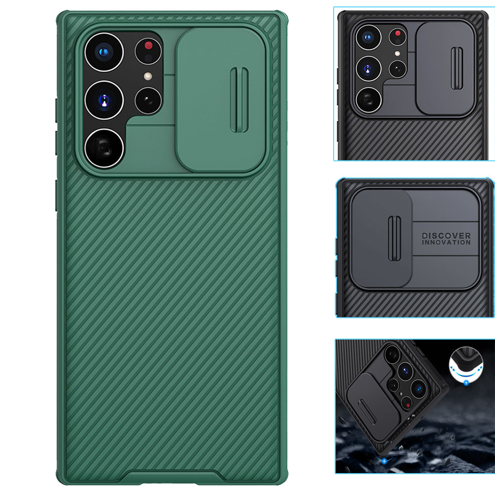 For Samsung Galaxy S22 Ultra 5G Case Slide Lens Protector Nillkin