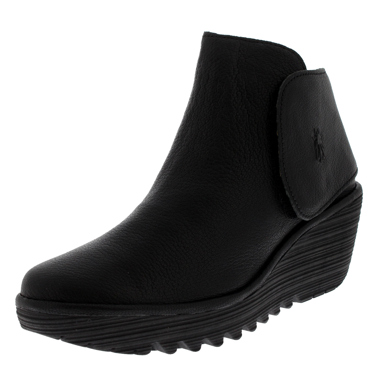 Womens Yogi Mousse Platform Wedge Heels Leather Ankle Boots Womens Yogi Mousse Platform Wedge Heels Leather Ankle Boots