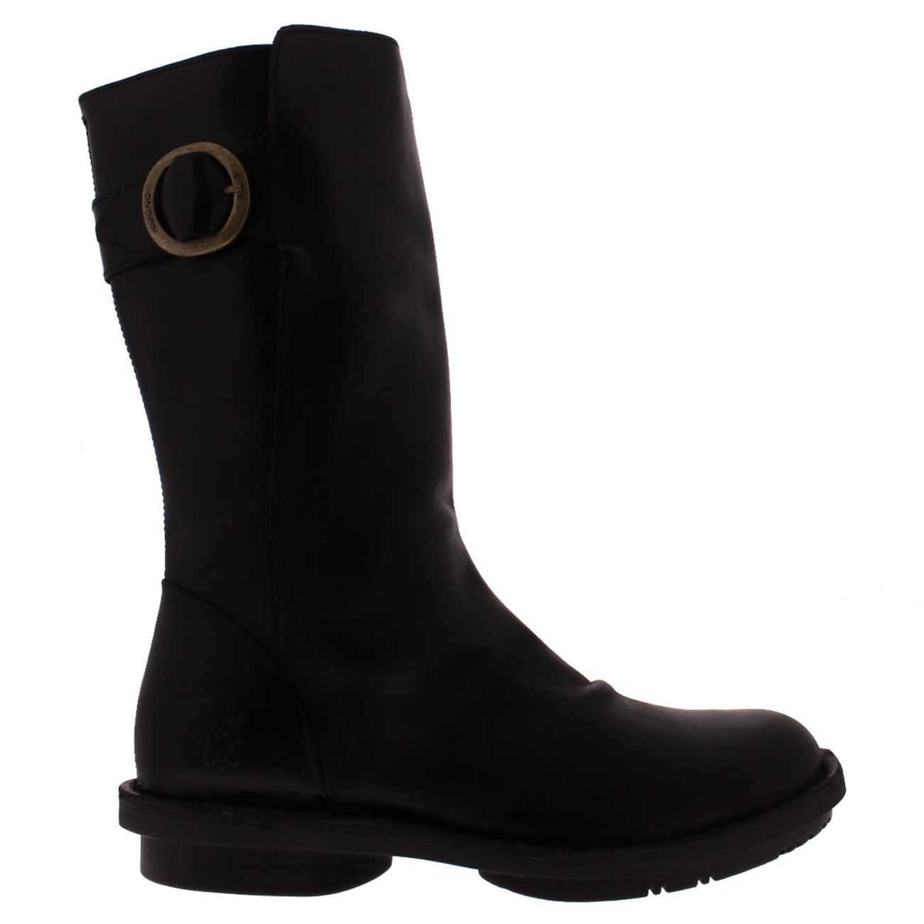 Womens Fly London Folk Work Leather Snow Winter Mid Calf Slouch Boots