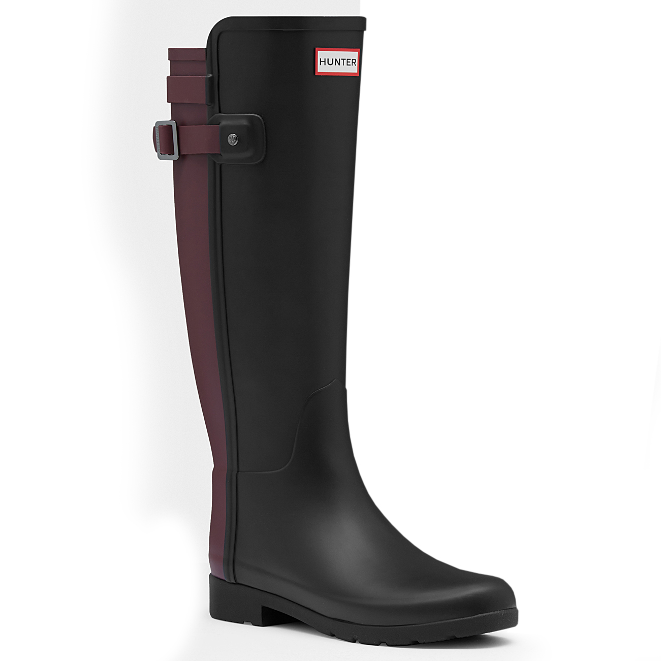 hunter back strap rain boots