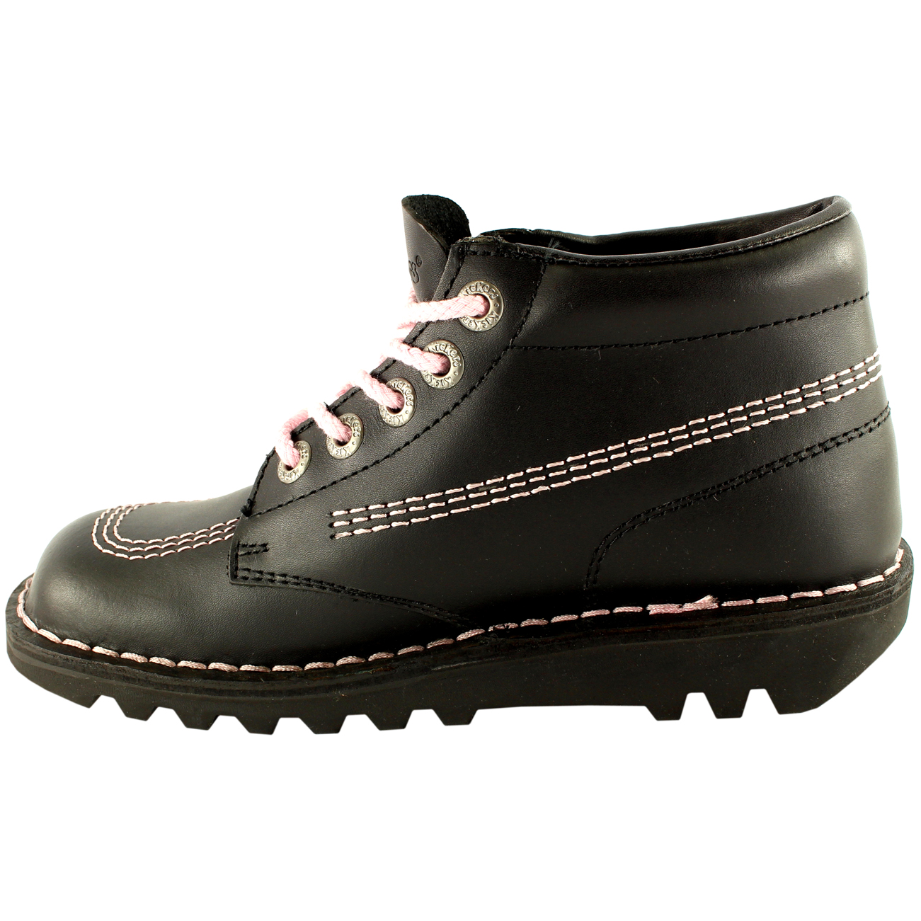 Womens Kickers Kick Hi Classic Leather Office Work Ankle Boots Shoes US