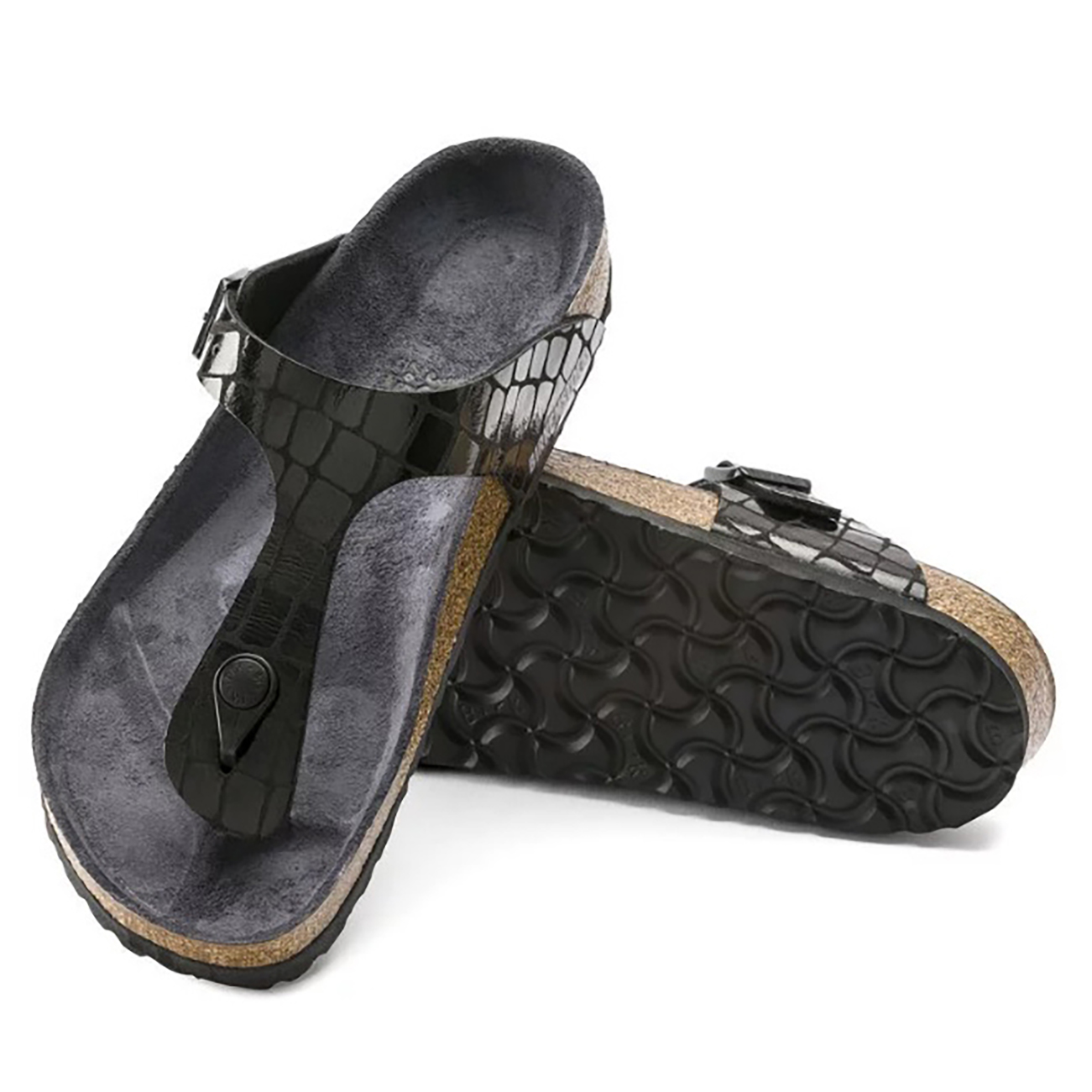 gator gleam black birkenstock