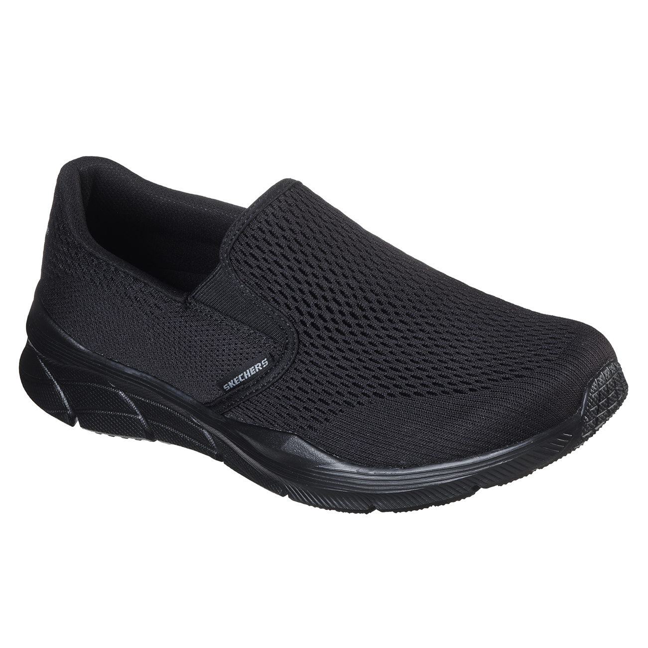 skechers knit mesh slip on trainer