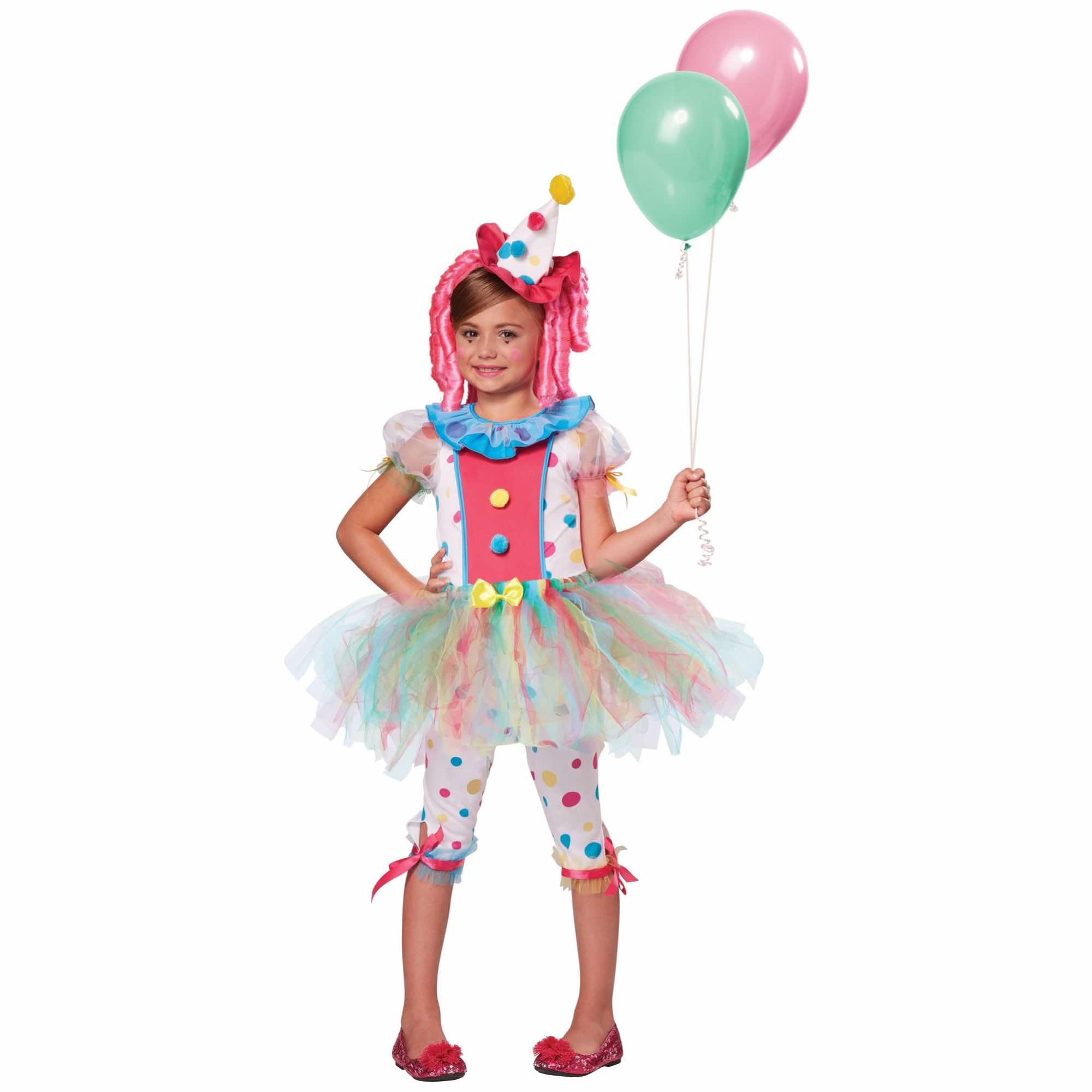 Kaleidoscope Klown Clown Circus Dress Up Girls Costume