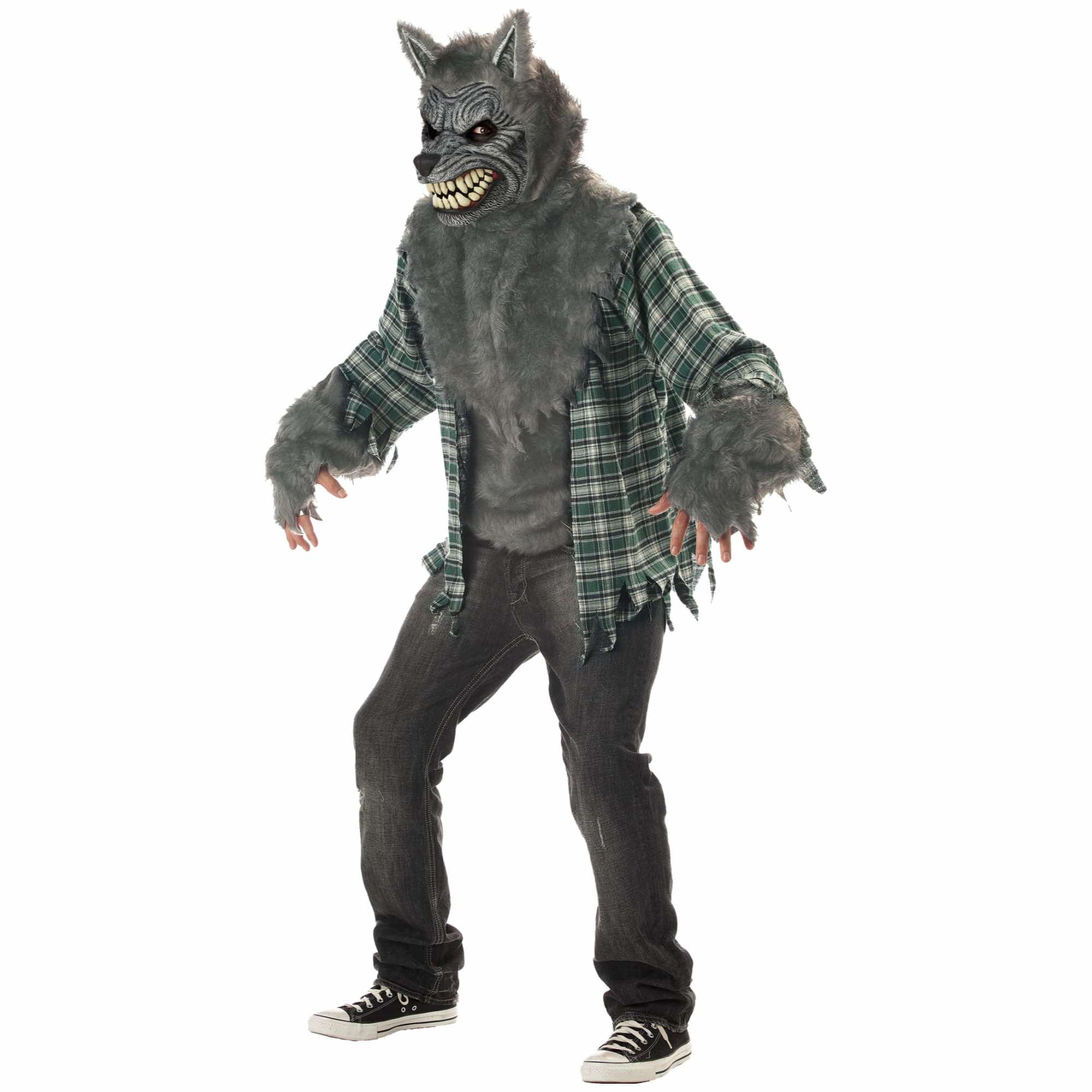 キャンディブラックM Full Moon Madness Werewolf Horror Monster Halloween Mens Costume