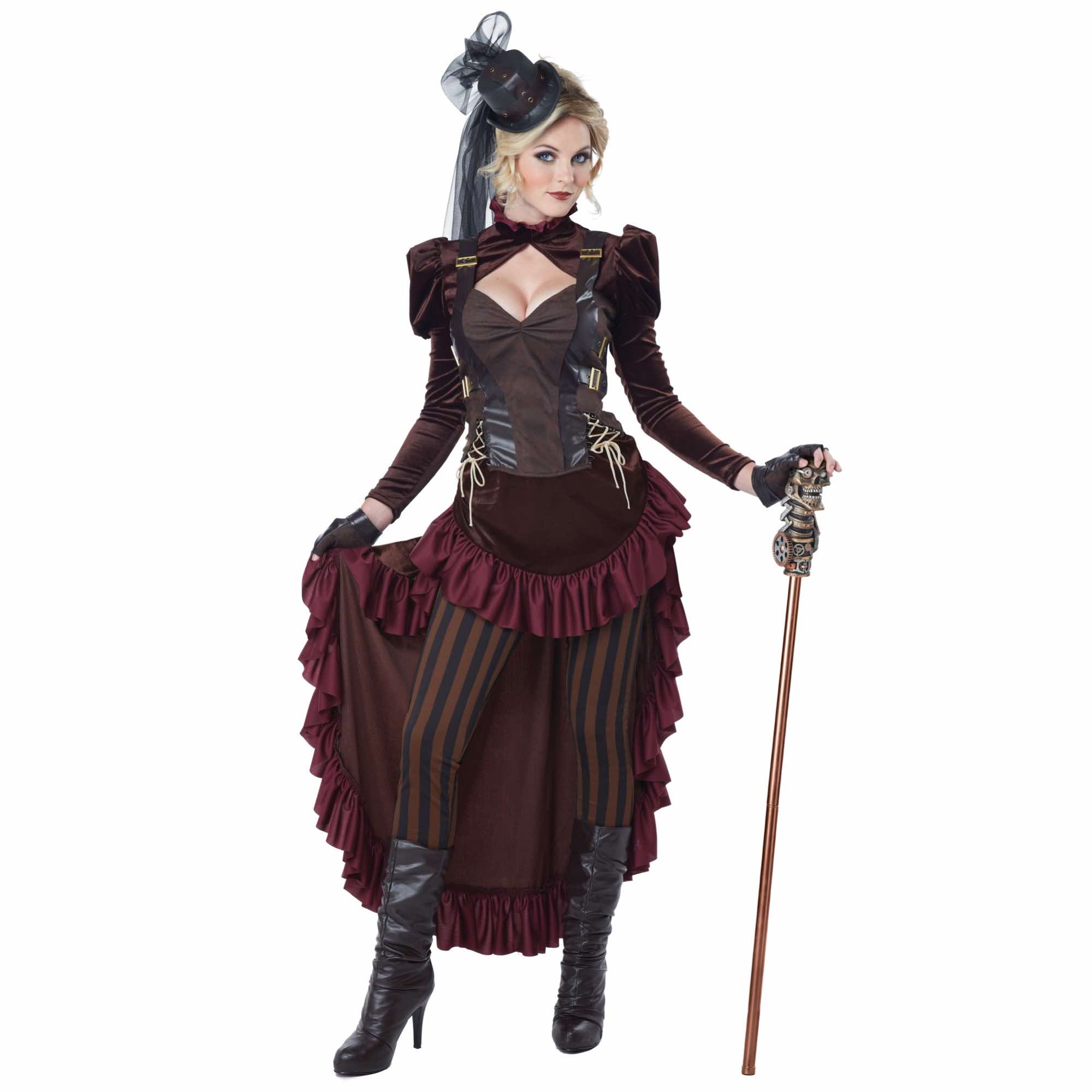Victorian Steampunk Gothic Western 19th Science Fiction Womens Costume M