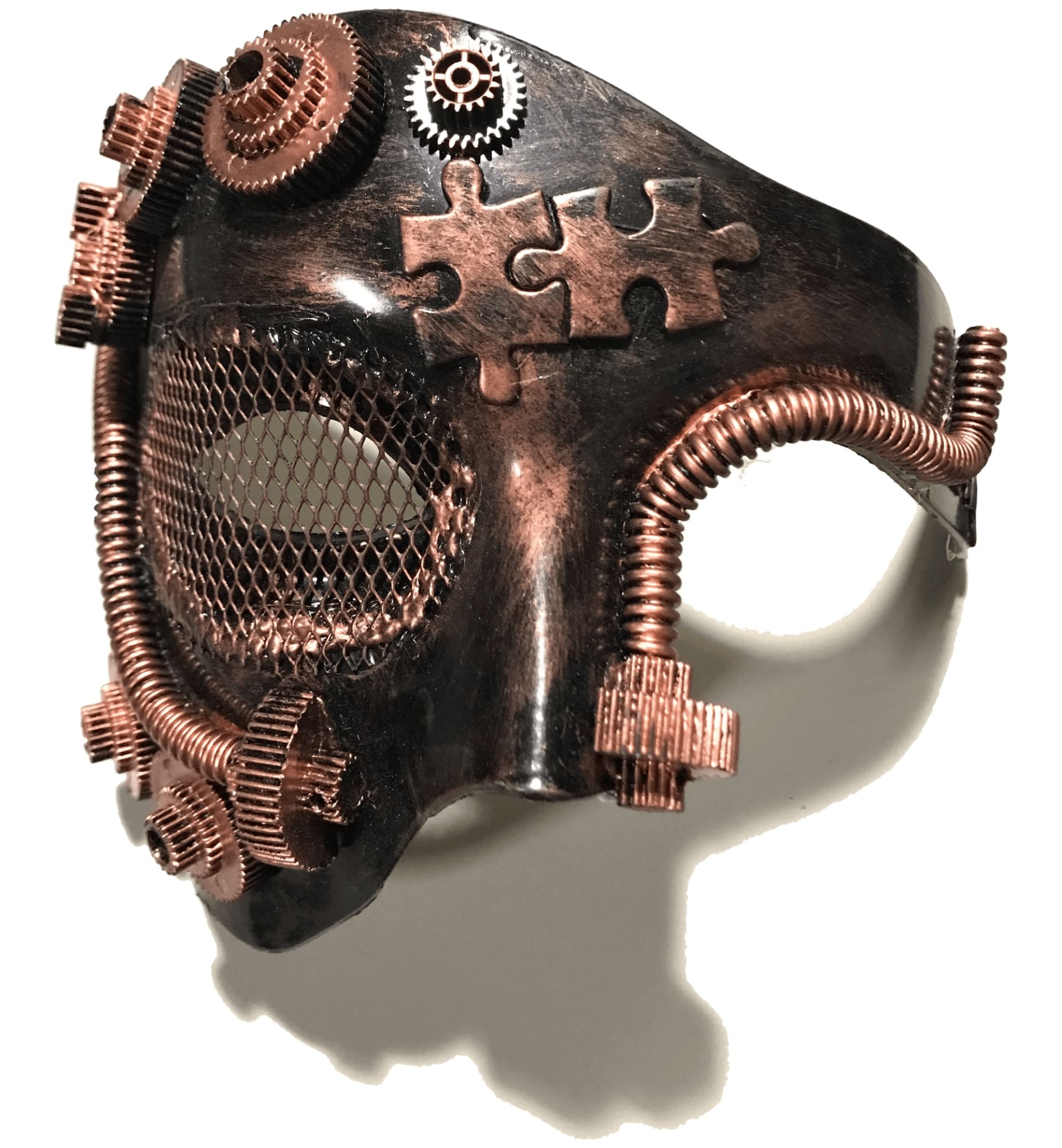Steampunk Science Fiction Fantasy Bronze Male Men Costume Half Mask eBay