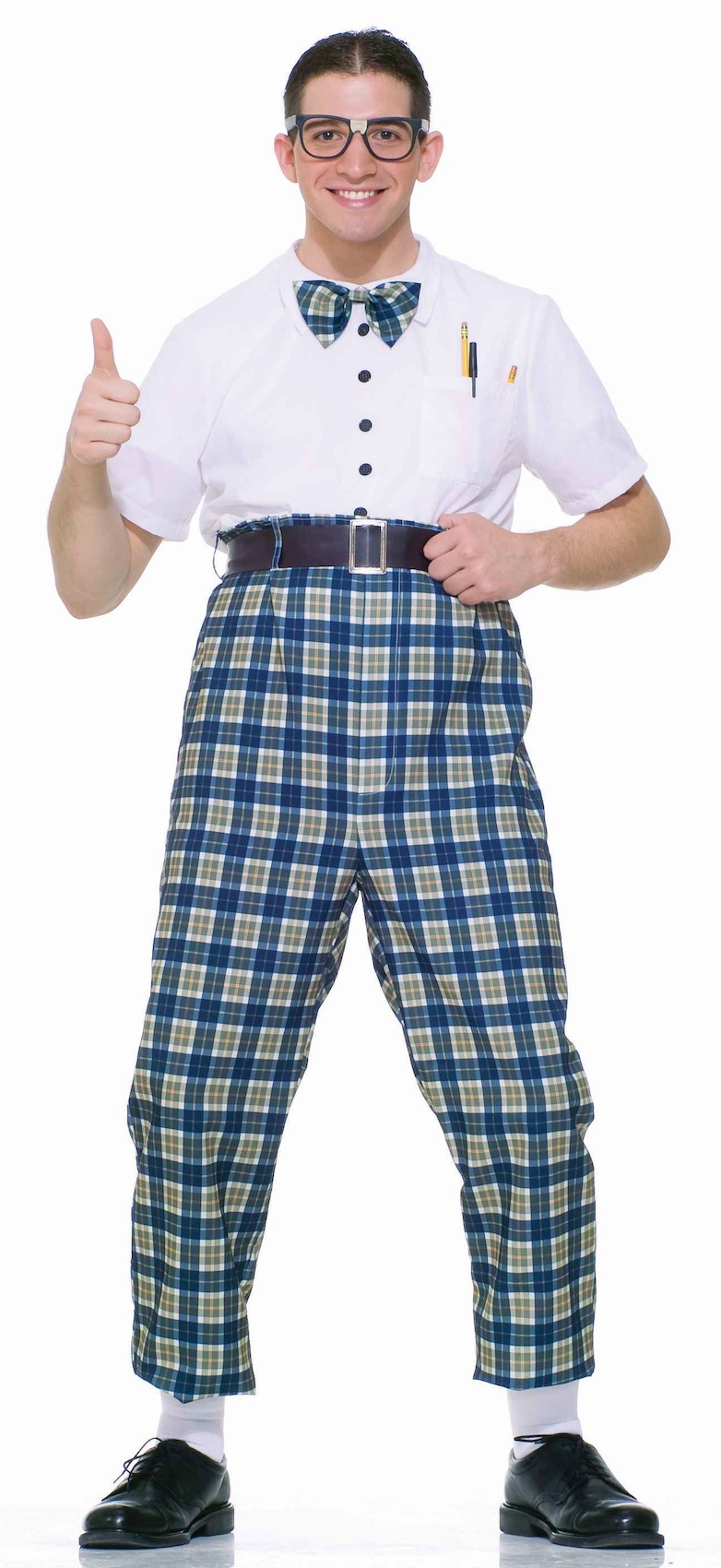 Class Nerd Ned Nerdy Geek 1950s Olden Day School Boy Funny Party Mens