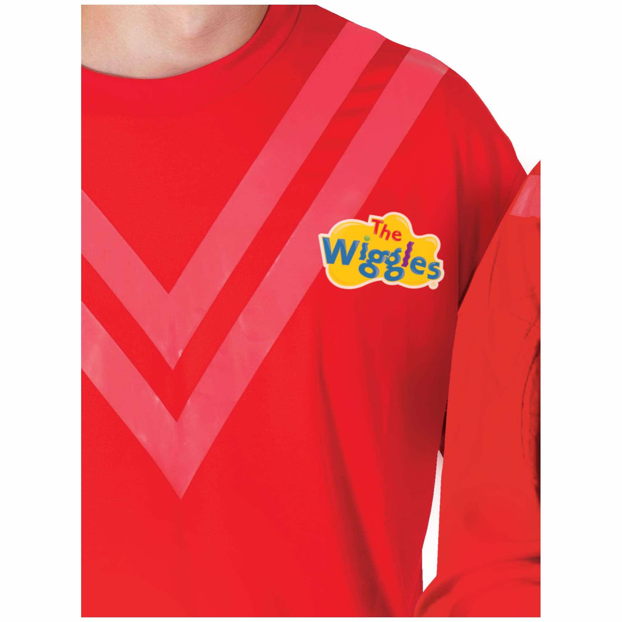 Red Wiggle Simon The Wiggles Adult Unisex Womens Mens Costume Shirt Top - Picture 4 of 4