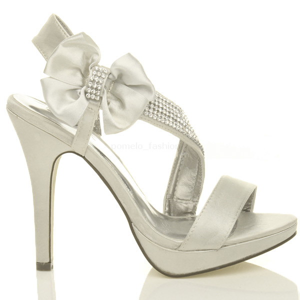 DAMEN HOCHZEIT ABEND ABSCHLUSSBALL PLATEAU PEEPTOE SCHUHE GRÖSSE 8 41 - Bild 8 von 11