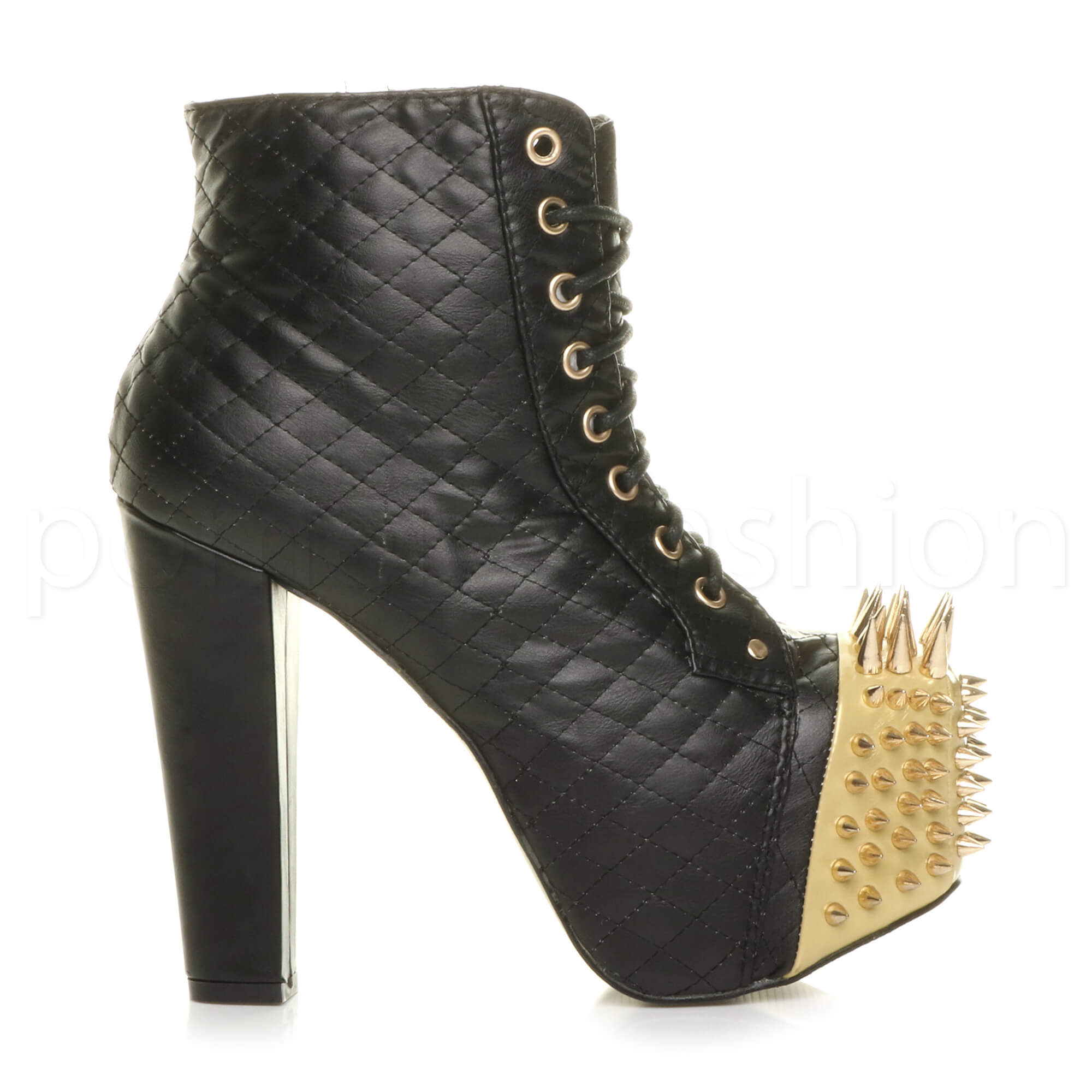 Black Gold Spike Scarpe con tacco alto punta Taglia 6 Black Gold Spike Scarpe con tacco alto punta Taglia 6