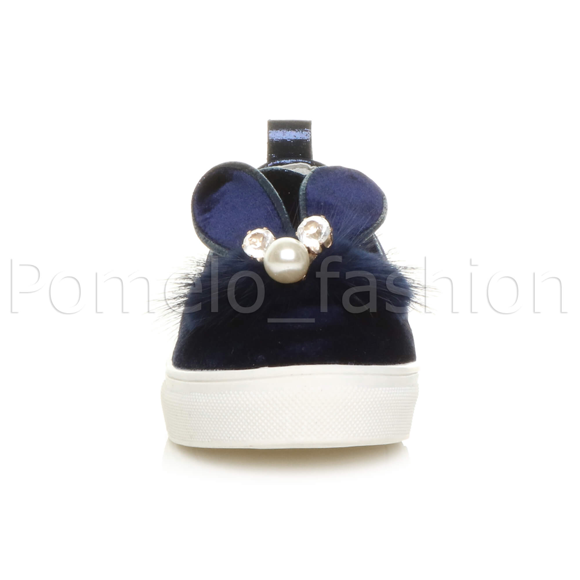 Mädchen Kinder Kinder Samt Süße Hasenohren Party Slipper Turnschuhe Plimsolls - Bild 16 von 31