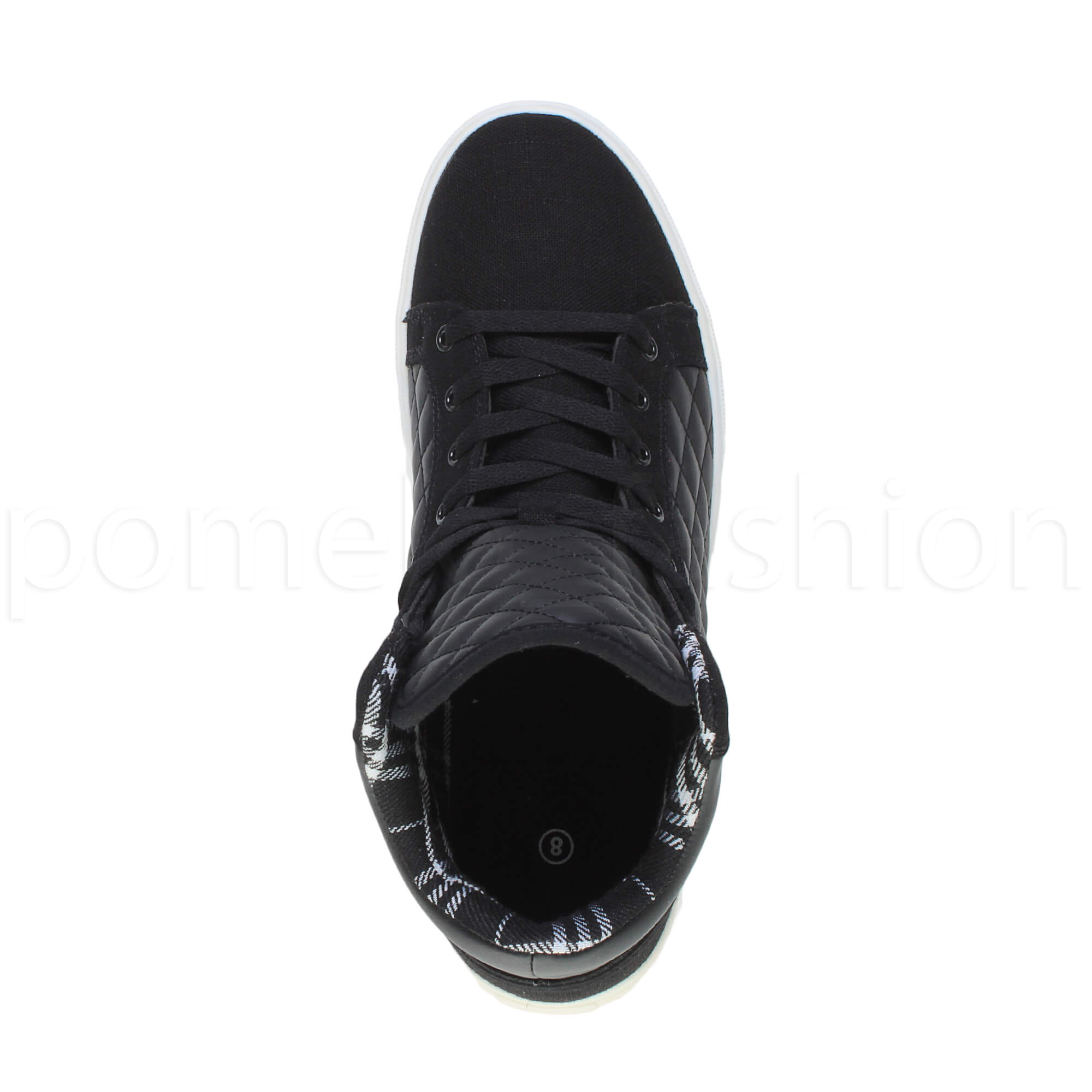 Homme Matelassé plates lacets hi high top bottes formateur Taille Cheville Baskets Taille formateur 02439b Homme Matelassé plates lacets hi high top bottes formateur Taille Cheville Baskets Taille formateur 02439b