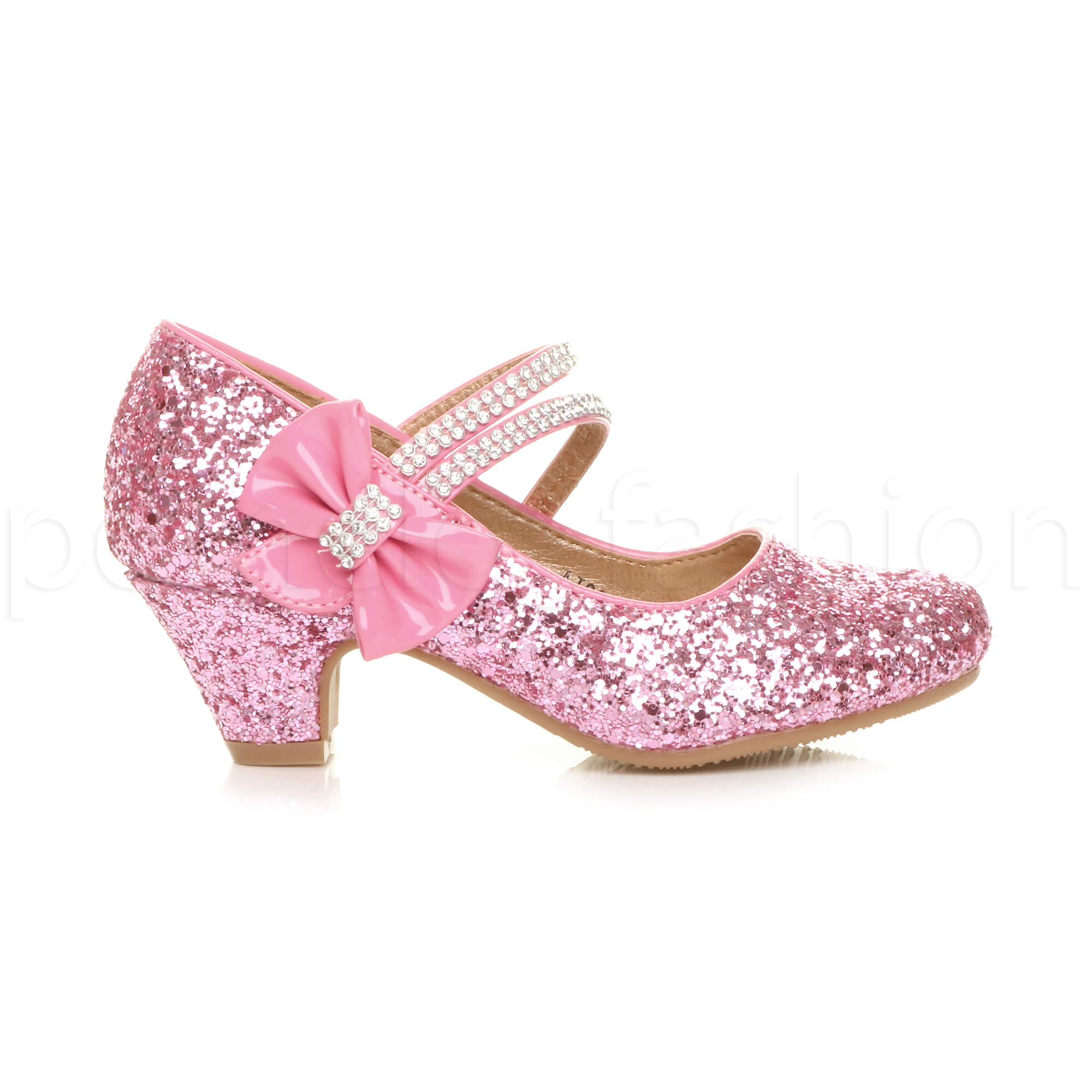 GIRLS CHILDRENS KIDS PARTY WEDDING BRIDESMAID MARY JANE STRAP SANDALS SHOES SIZE