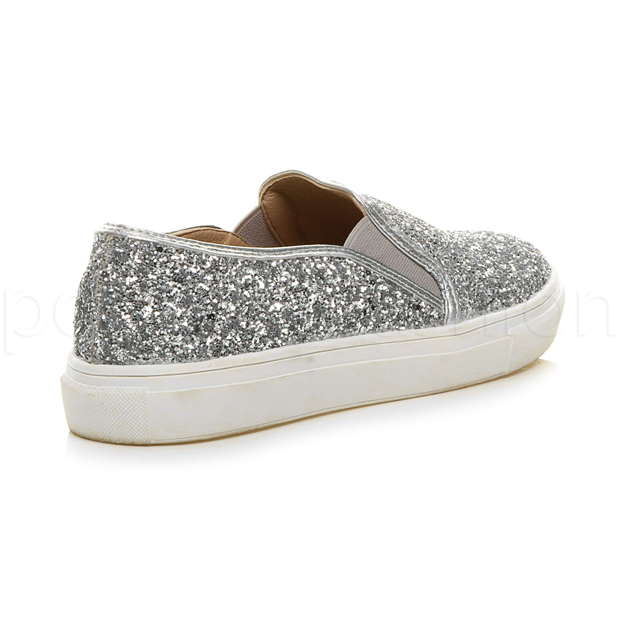 slip on sparkly trainers