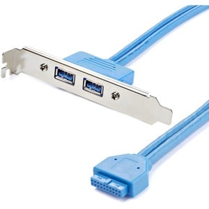 Startech 2 Port Usb 3.0 5Gbps A Female Slot Plate Adapter Add 2 Usb 3.0 A Female
