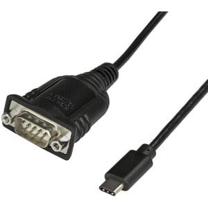 Startech Usb C To Serial Adapter Usb C To Rs232 Cable Usb C To Db9 Cable Adapter