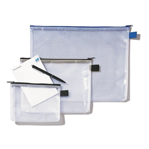 Rexel Mesh Bag With Blue Zip A5 1300256