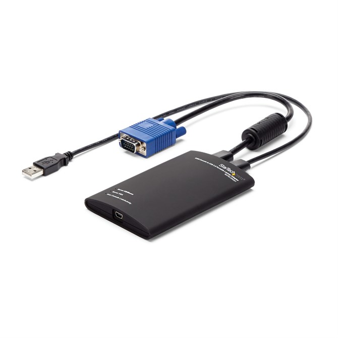 StarTech.com KVM Console to USB 2.0 Portable Laptop Crash Cart Adapter USB USB V