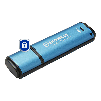 Kingston Technology Ironkey 16Gb Vault Privacy 50 Aes-256 Encrypted Fips 197. Ca