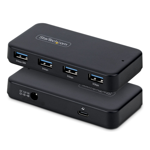 Startech 4-Port Usb-A Hub 5Gbps Self-Powered 2-In-1 Usb-C And Usb-A Host Cable 1