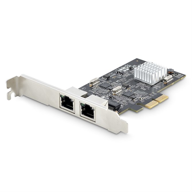 StarTech.com 2-Port 2.5Gbps NBASE-T PCIe Network Card Intel I225-V Dual-Port Com