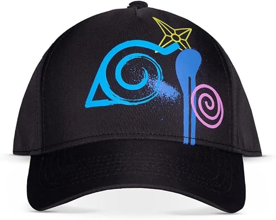 Naruto Shippuden Icon Design Adjustable Baseball Cap Black