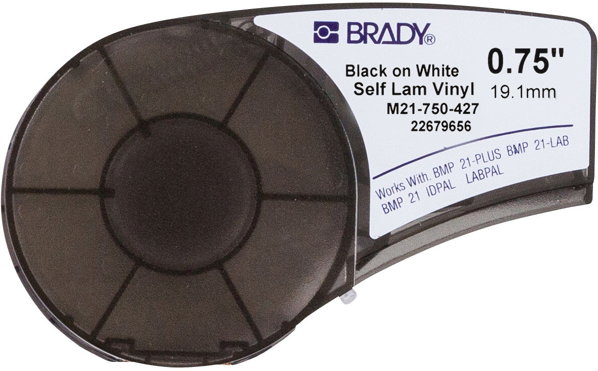 NEW! Brady M21-750-427 Black on White 4.26m x 19.05mm | eBay