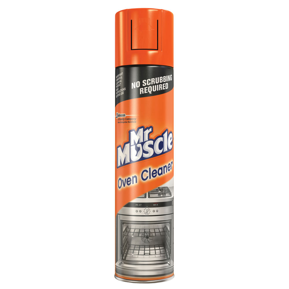 NEW! Mr Muscle Oven Cleaner 300ml Selfscouring foaming formula 667597