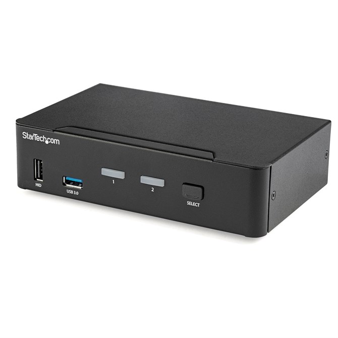 StarTech.com 2 Port DisplayPort KVM Switch - 4K 60Hz - Single Display - Dual Por