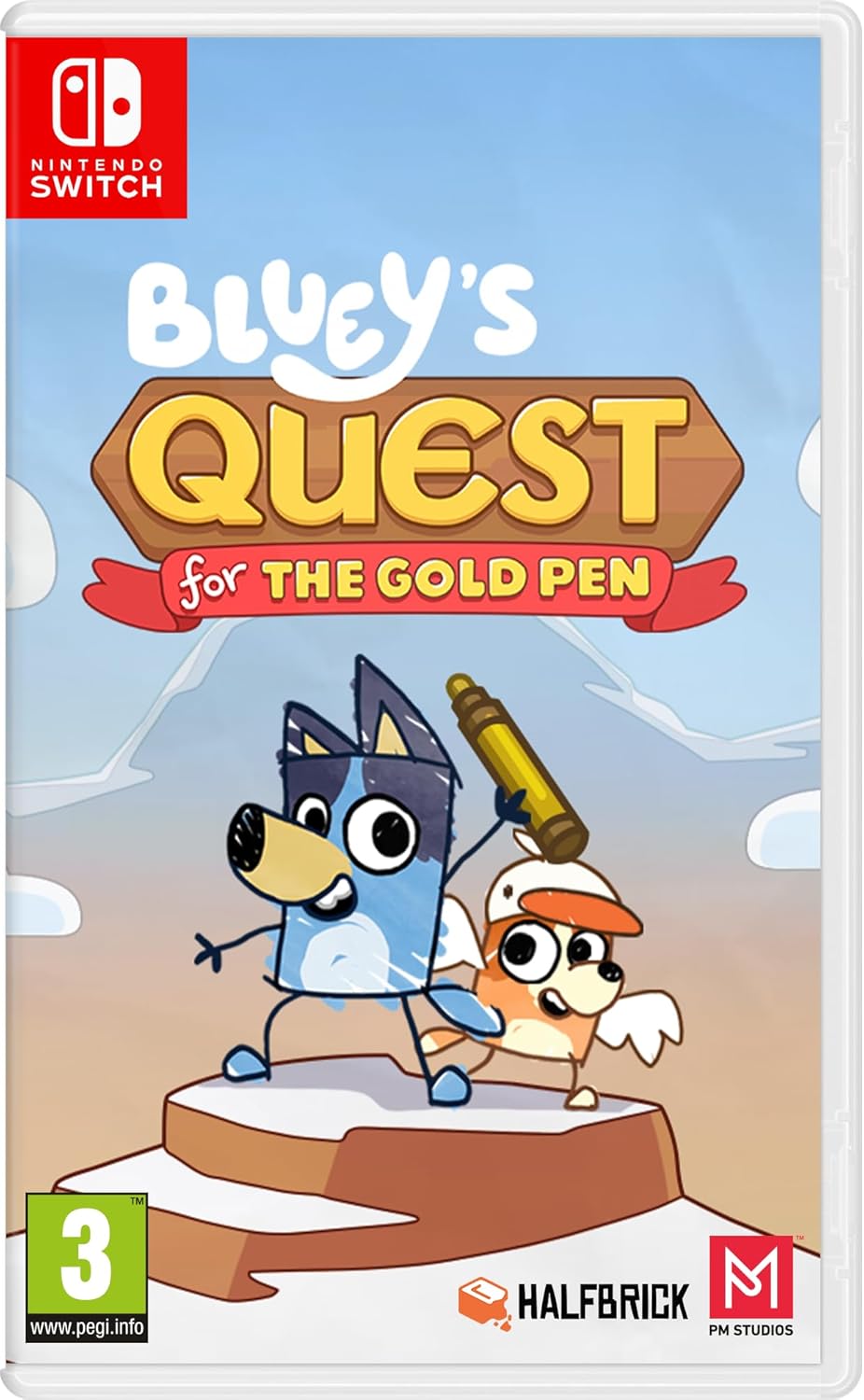 Bluey's Quest for the Gold Pen Nintendo Switch Game
