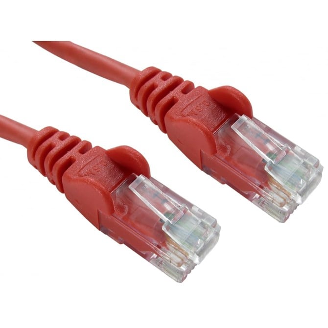 Cables Direct Cat5e UTP 1m networking cable Red