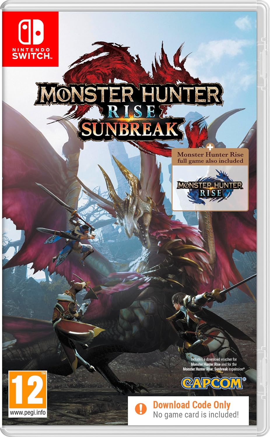 Monster Hunter Rise Sunbreak (Code in Box) Nintendo Switch Game