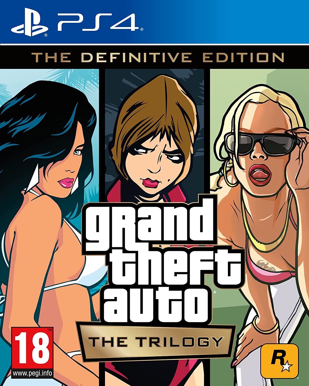 Grand Theft Auto Trilogy The Definitive Edition Sony Playstation 4 PS4 Game