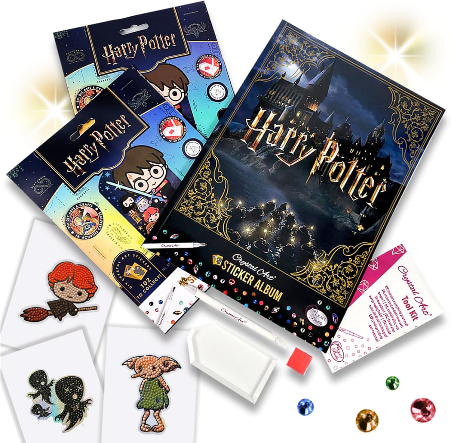 Craft Buddy Crystal Art Harry Potter Sticker Collection Album Starter Pack