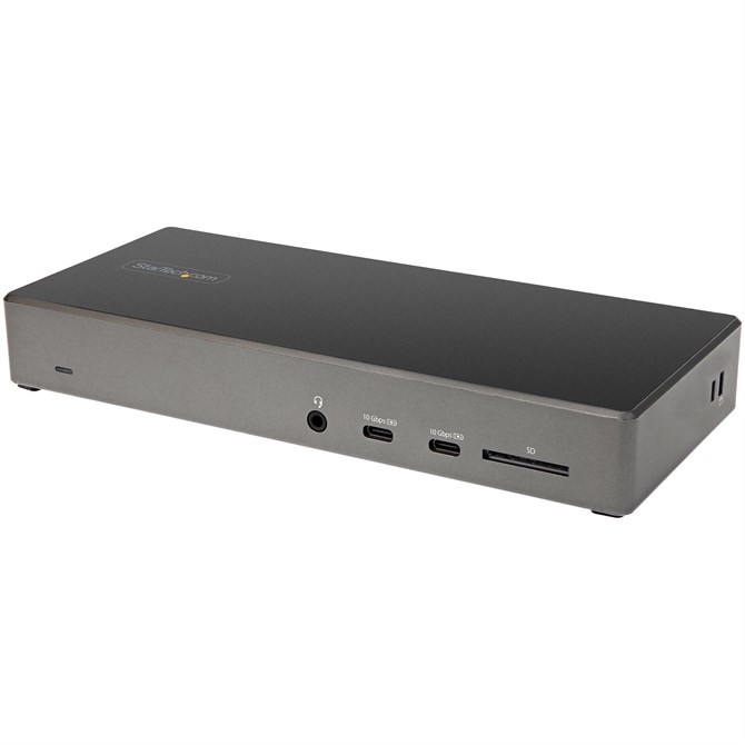 StarTech.com USB C Dock - Triple 4K Monitor USB Type-C Docking Station - 100W Po