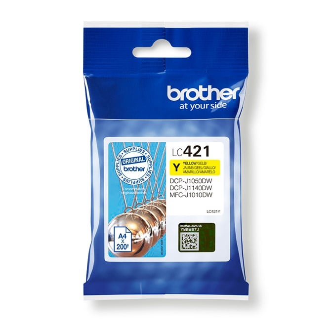 Brother LC-421Y ink cartridge 1 pcs Original Yellow