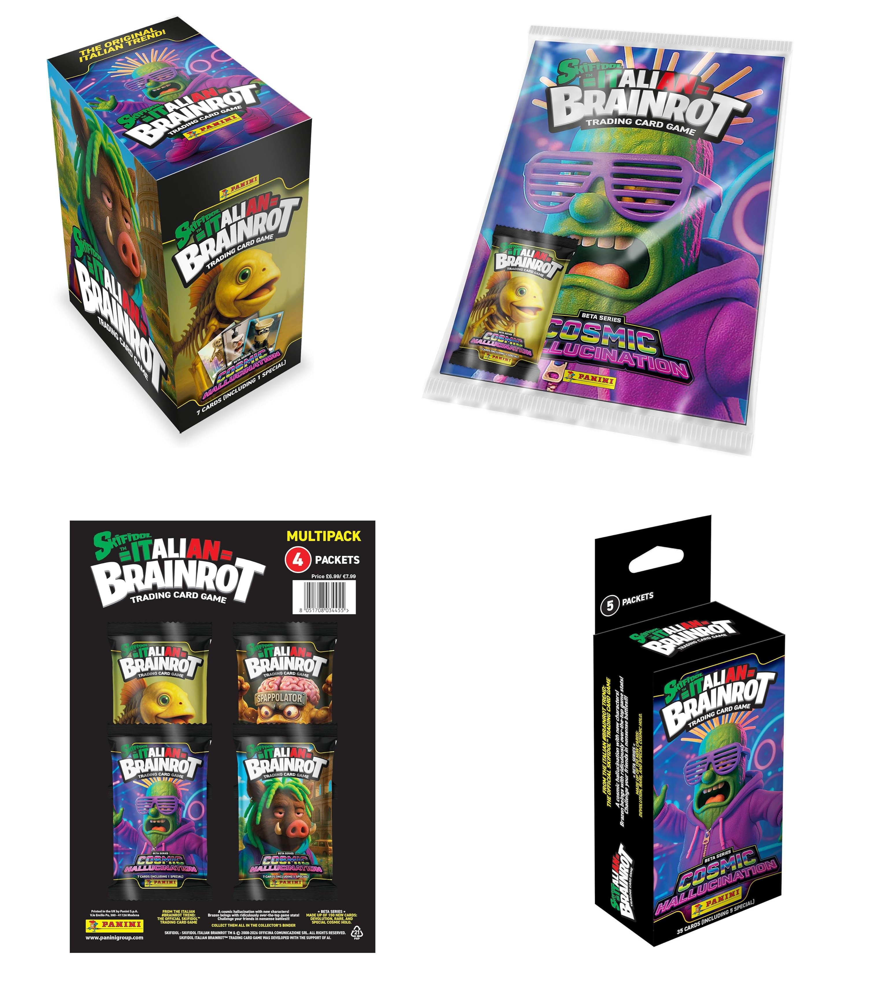 Panini Italian Brainrot Cosmic Hallucination Trading Card