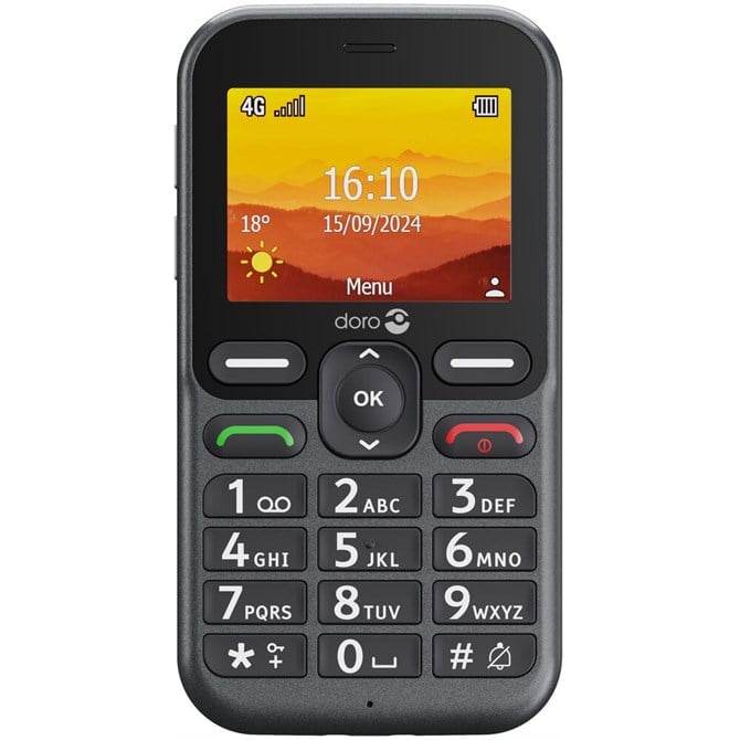 Doro Leva L10 6.1 Cm 2.4 118 G Graphite Feature Phone