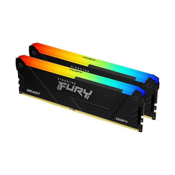 Kingston Technology FURY Beast 32GB 3200MT/s DDR4 CL16 DIMM Kit of 2 RGB