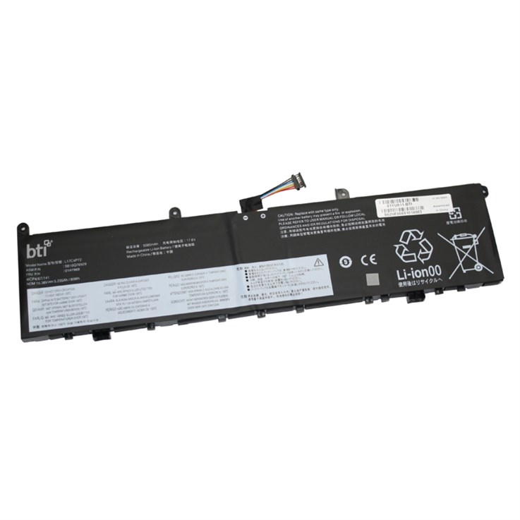 BTI 5B10W13953 compatible 77Wh 4-cell battery for Thinkpad P1 G1 Thinkpad X1 Ext