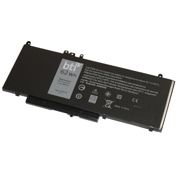 BTI JCDHY compatible 62Wh 4-cell battery for Dell Latitude E5470 E5570 Precision