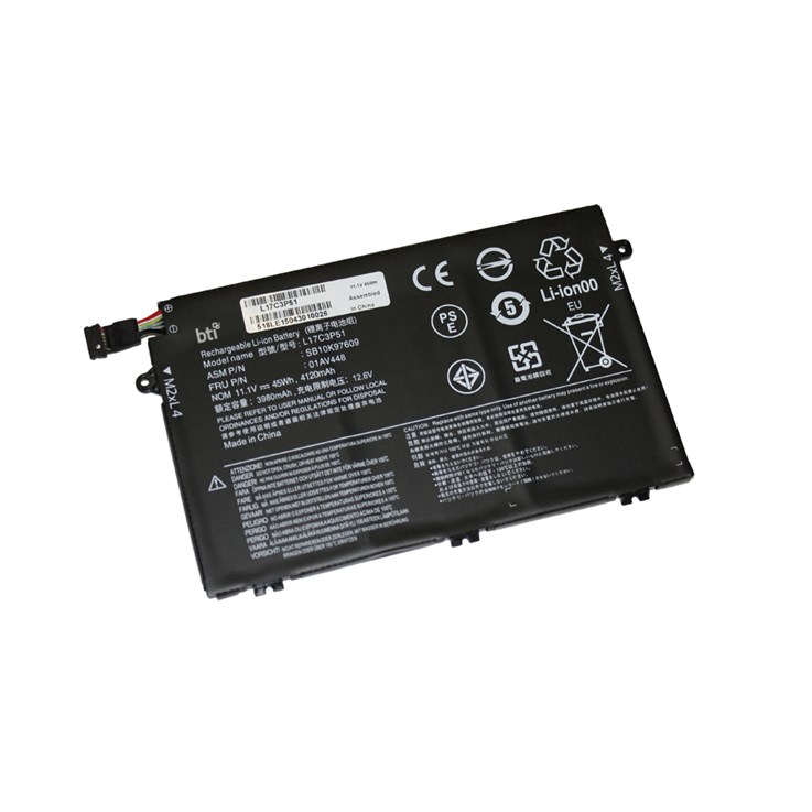 BTI L17M3P51 compatible 45Wh 3-cell battery for ThinkPad E14 E15 E480 E485 E490