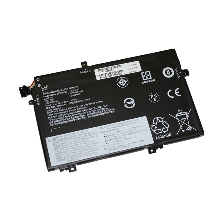 BTI L17L3P52 compatible 45Wh 3-cell battery for LENOVO ThinkPad L480 L490 L580 L
